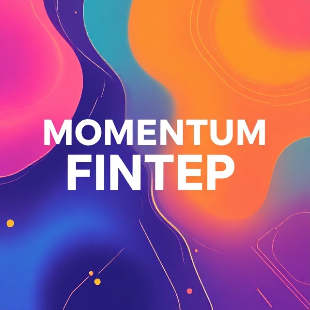 Bold typography for Momentum Fintech app