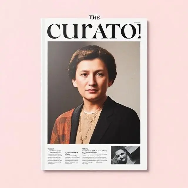 An editorial design for a magazine called 'The Curator'.
